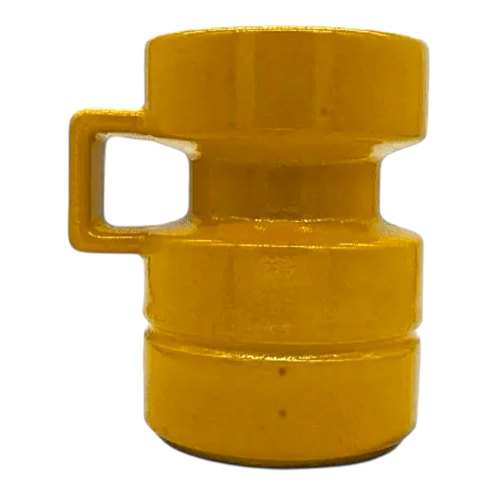 Scheurich Keramik Candle Holder Mustard Glaze Fat Lava Era 75/15 West German Vintage Pottery