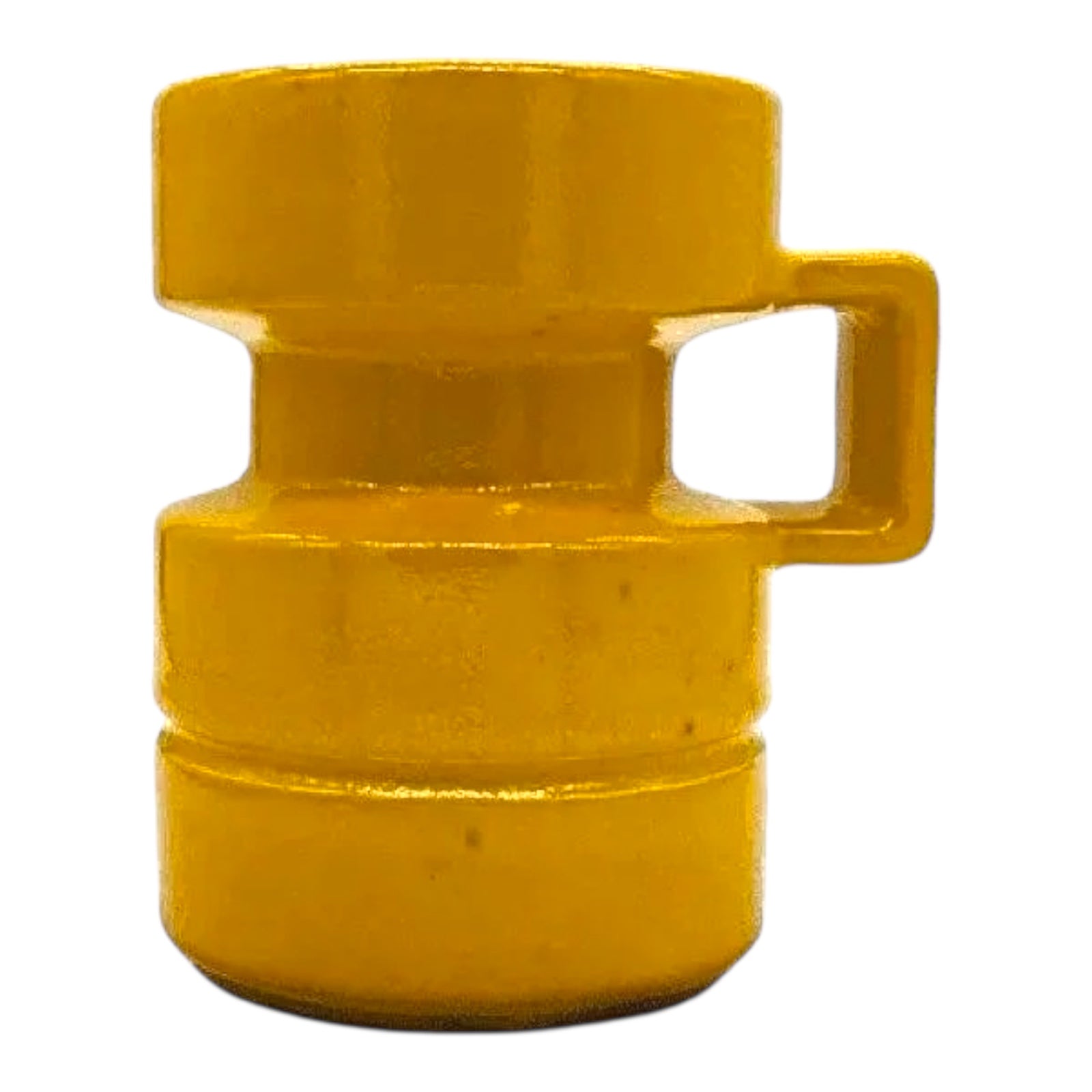 Scheurich Keramik Candle Holder Mustard Glaze Fat Lava Era 75/15 West German Vintage Pottery