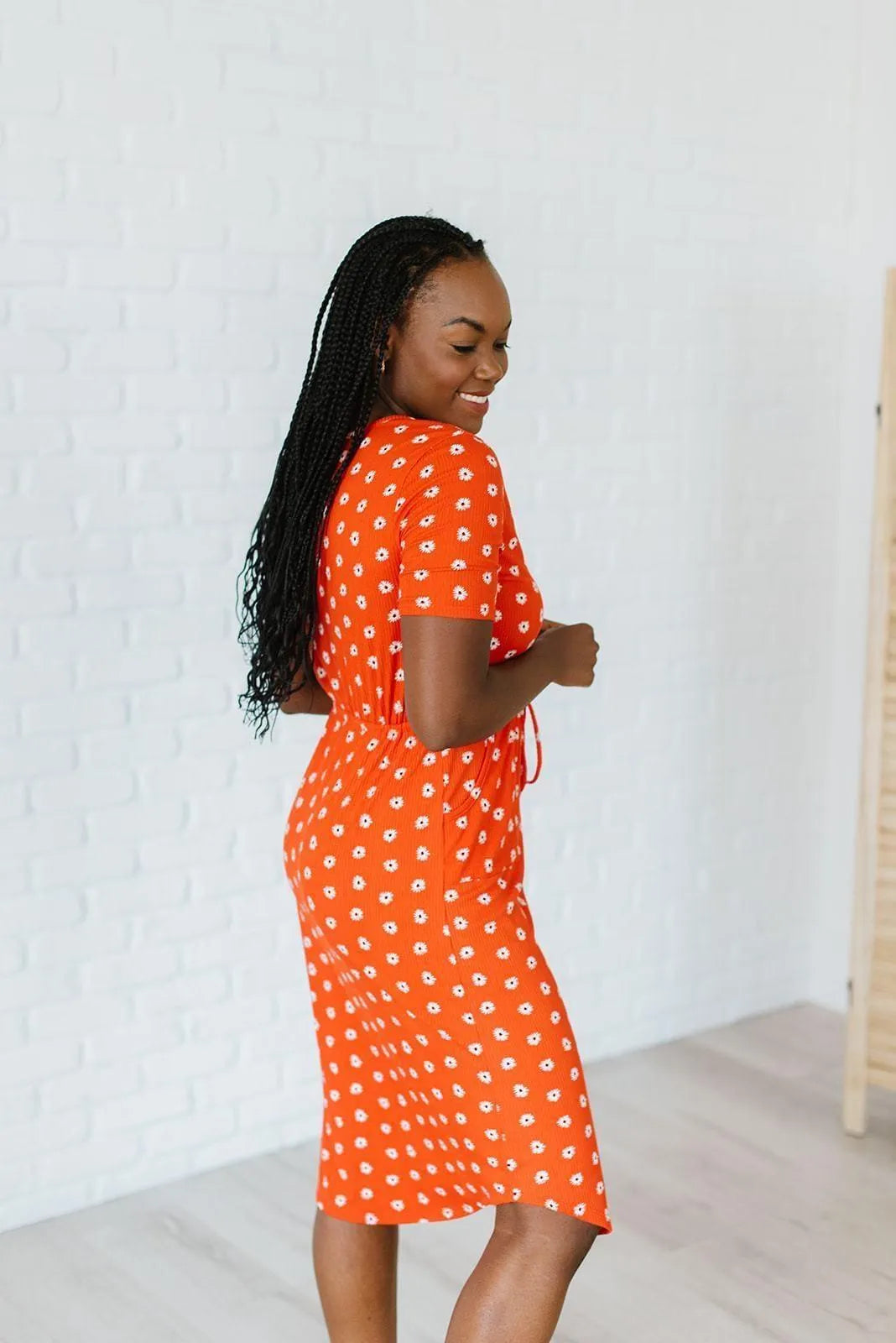 Picket Dress Orange Daisy Dukes Jewelry Bubble