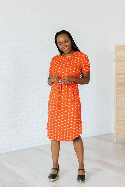 Picket Dress Orange Daisy Dukes Jewelry Bubble