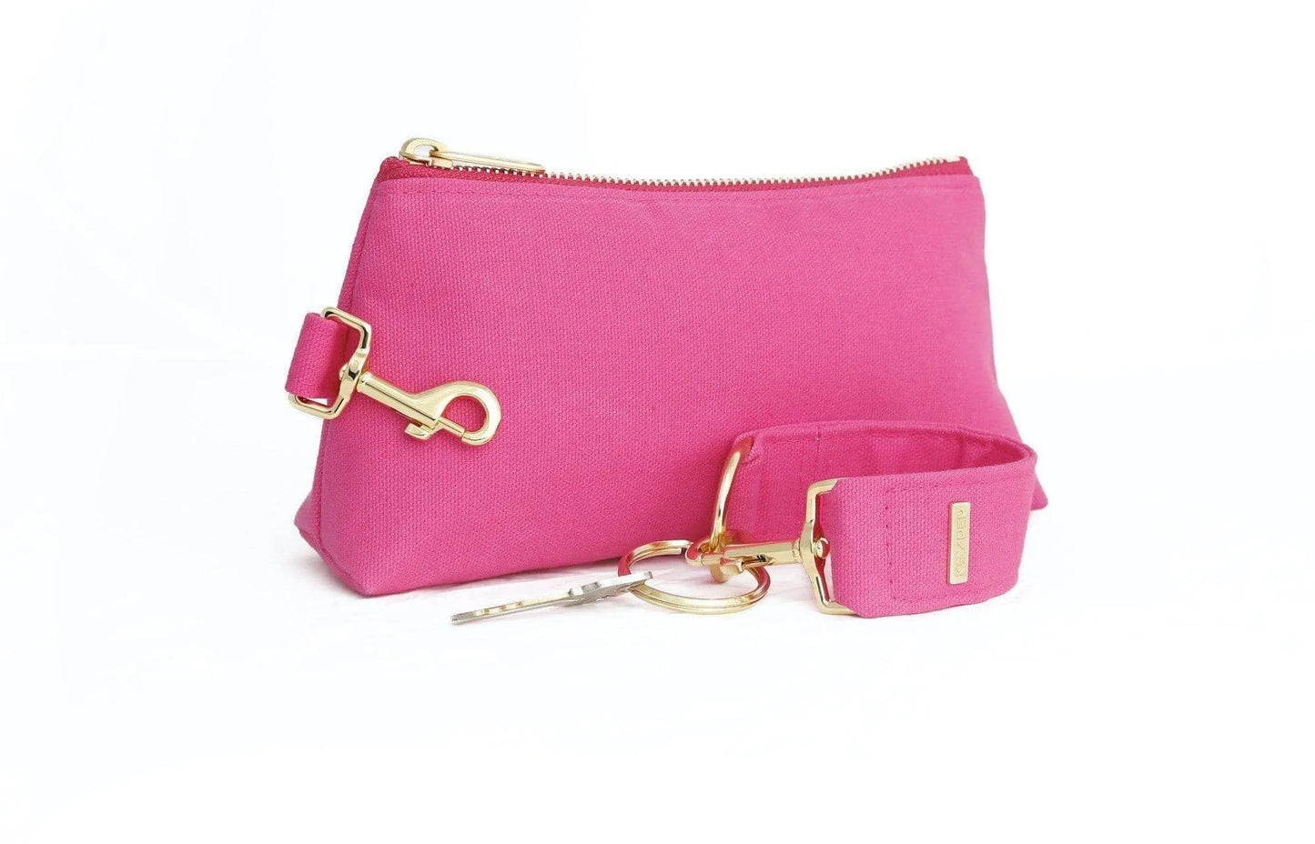 Pink Canvas 2-Piece Wristlet Set Jewelry Bubble