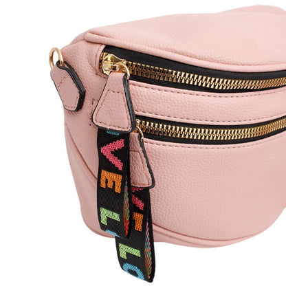 Pink Saddle Style Crossbody Ladies Bag with Coin Pouch - Fashion Meets Function Jewelry Bubble