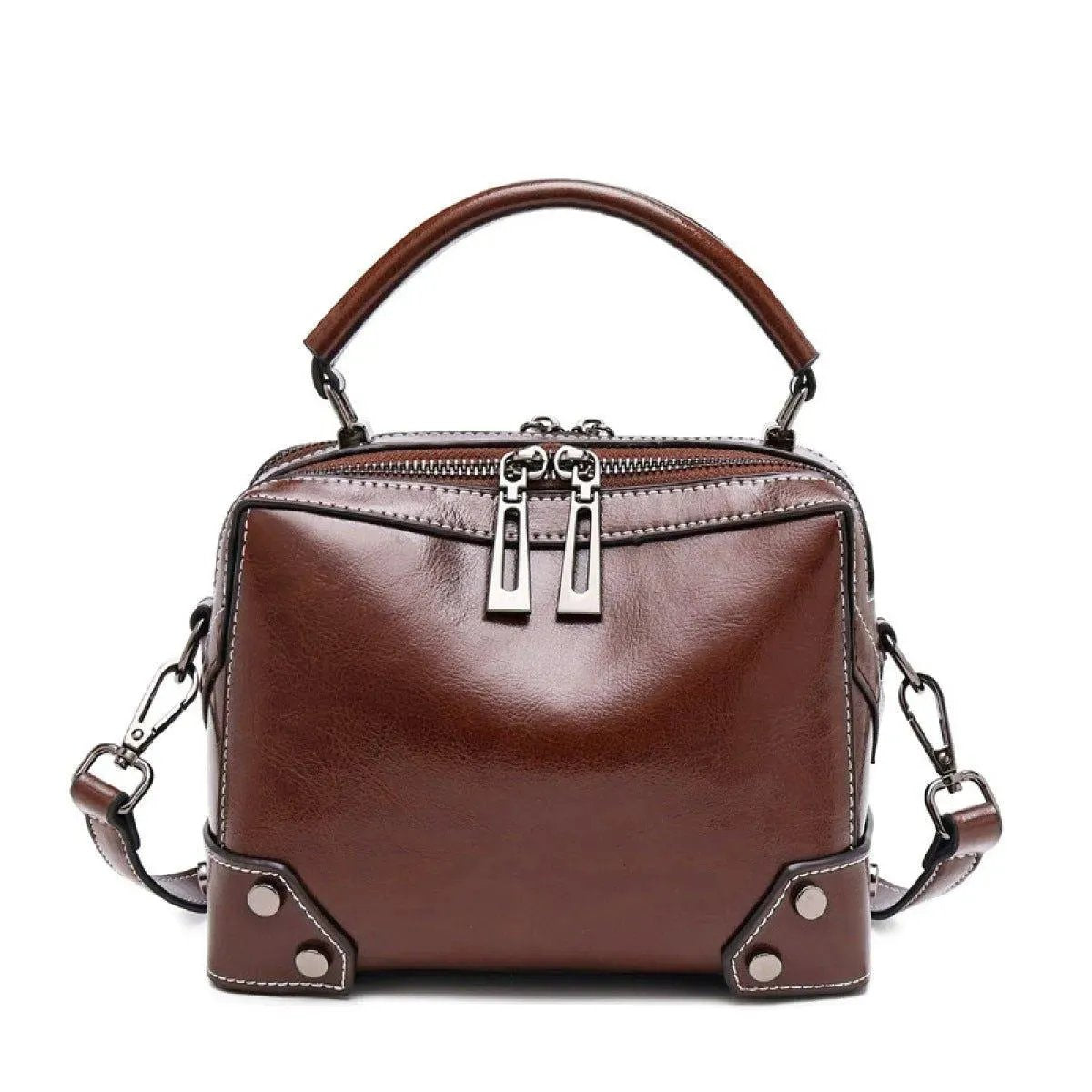 Portable Zipper Shoulder Messenger Bag