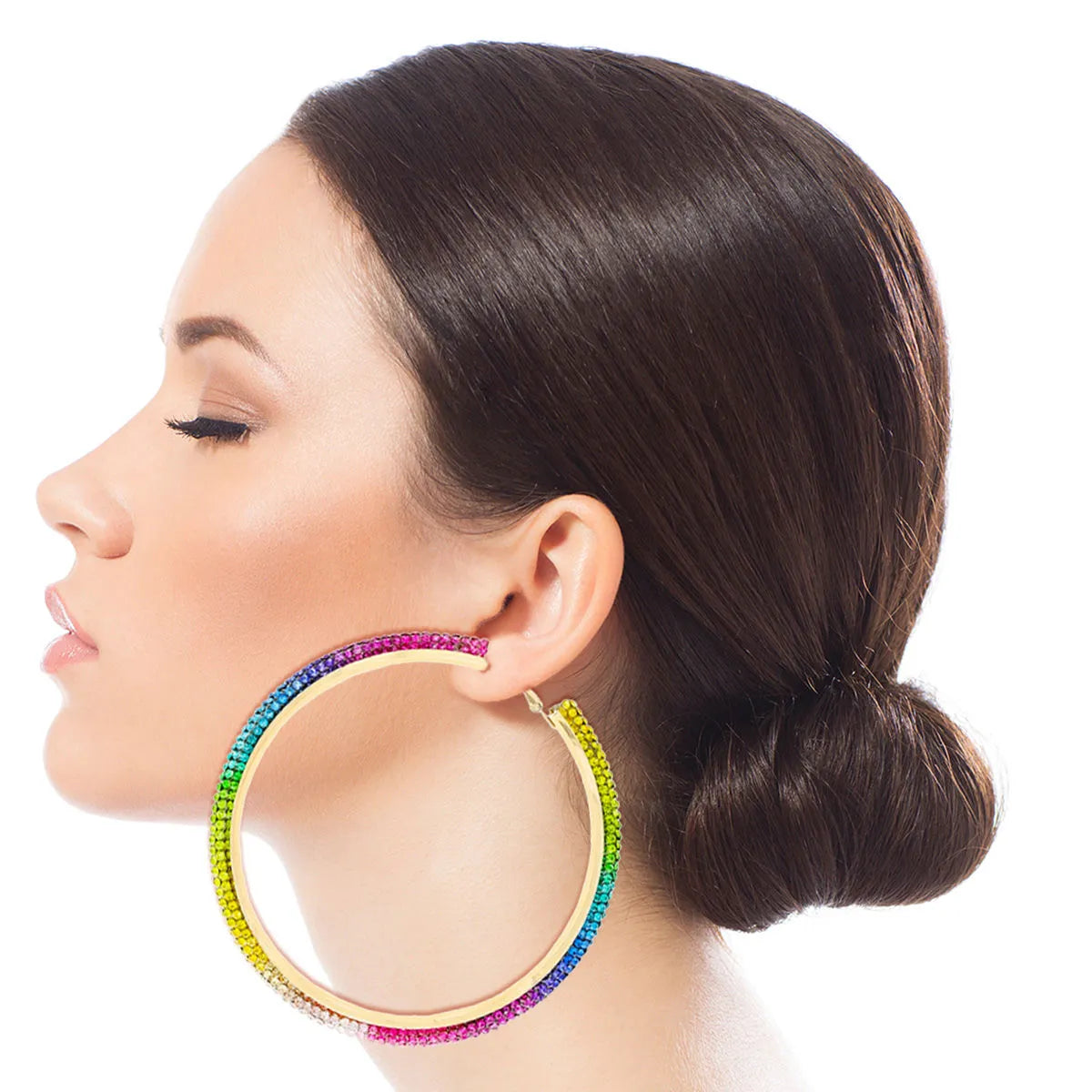 Rainbow Hoop Earrings for Trendsetters: Shine Your Brightest Jewelry Bubble