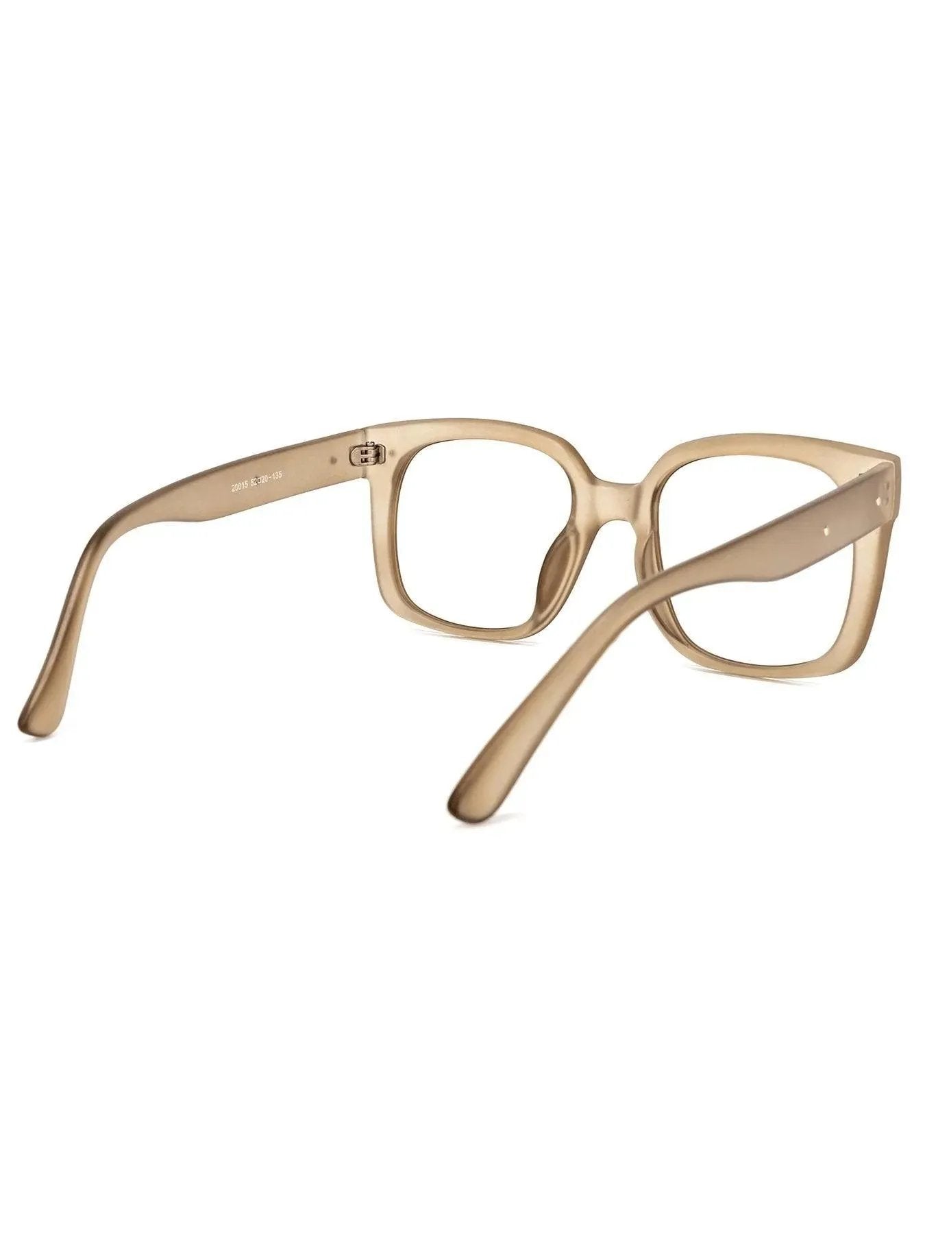Rectangle Acetate Eyeglasses Frame Tan