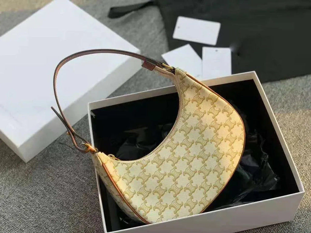 Retro Pattern Baguette Bag - Shop the Stylish Look Now!
