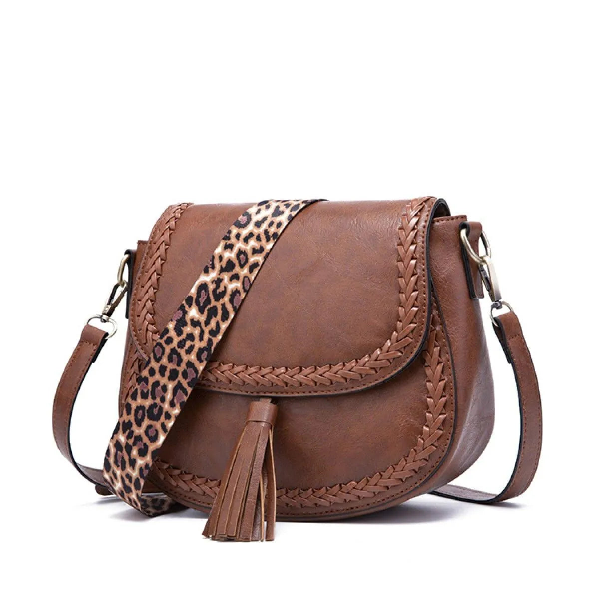 Retro Style Tassel Saddle Bag Kiwidrop