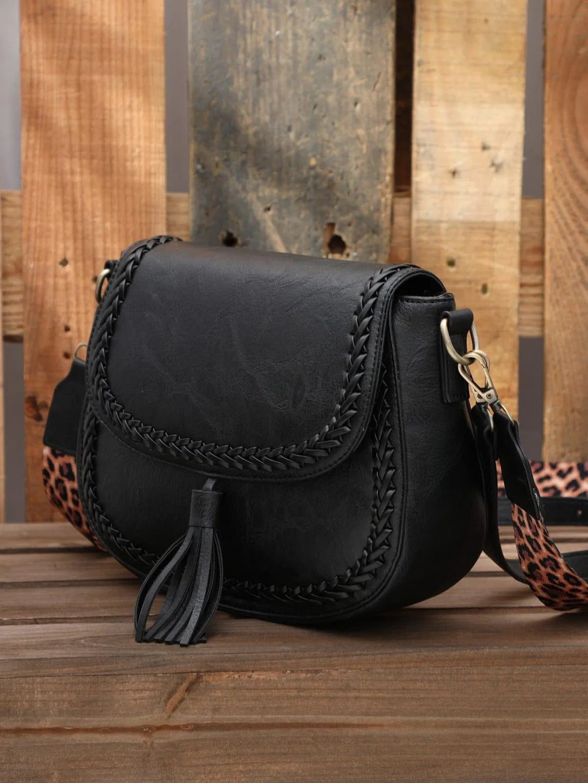 Retro Style Tassel Saddle Bag Kiwidrop