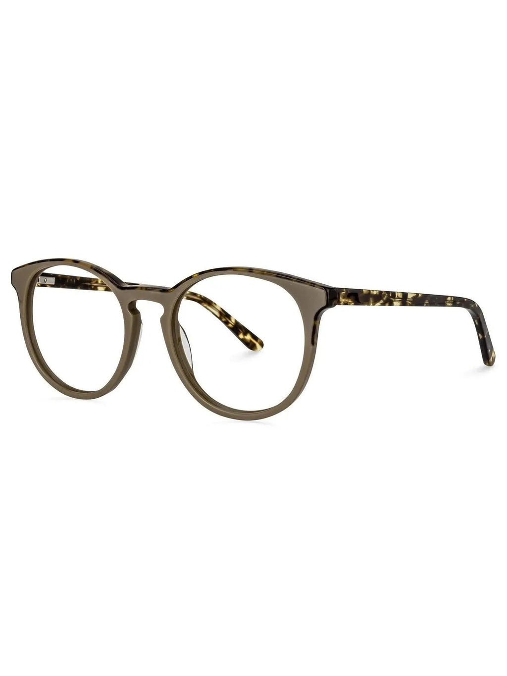 Round Acetate Frames Tan