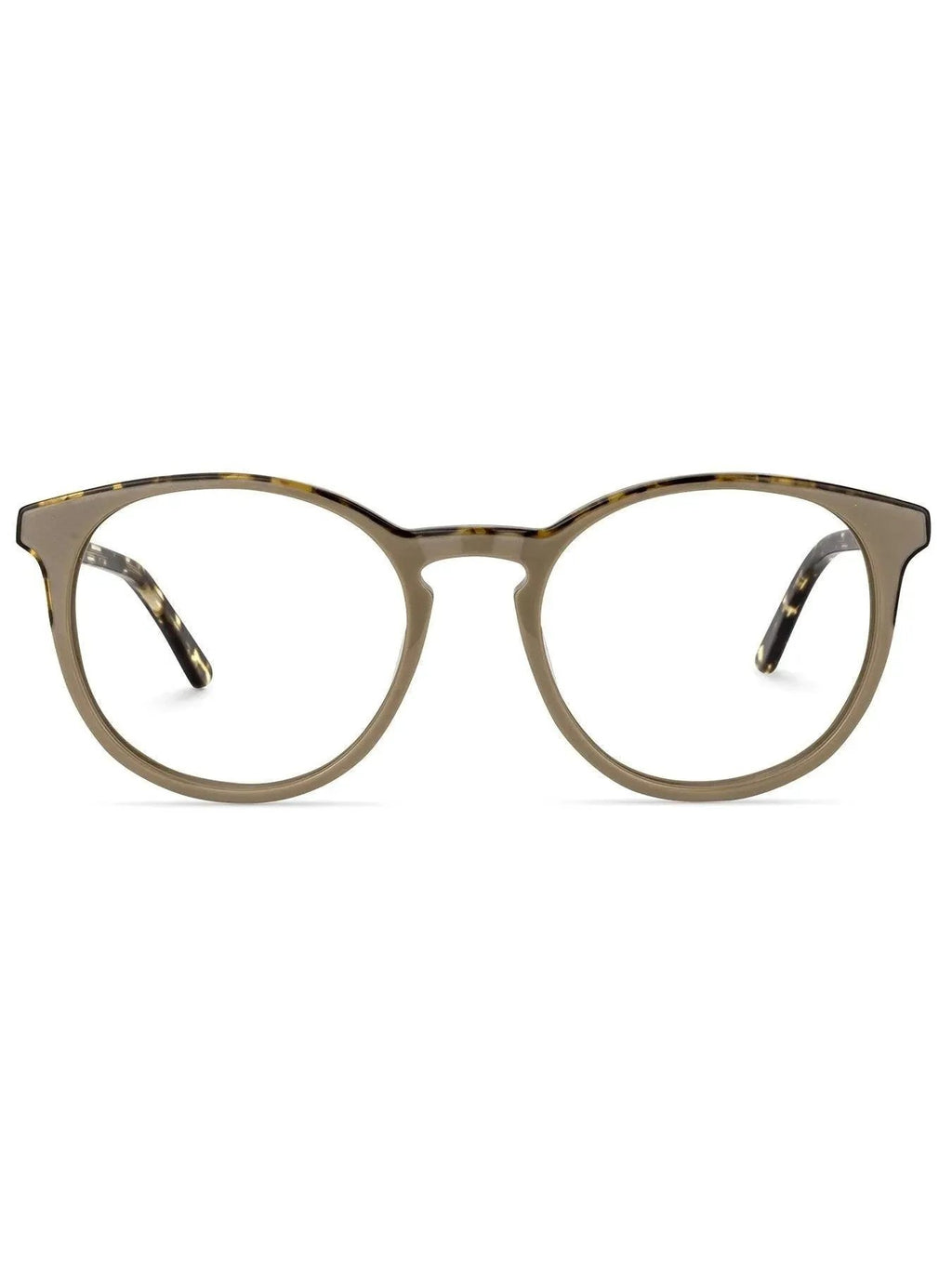 Round Acetate Frames Tan