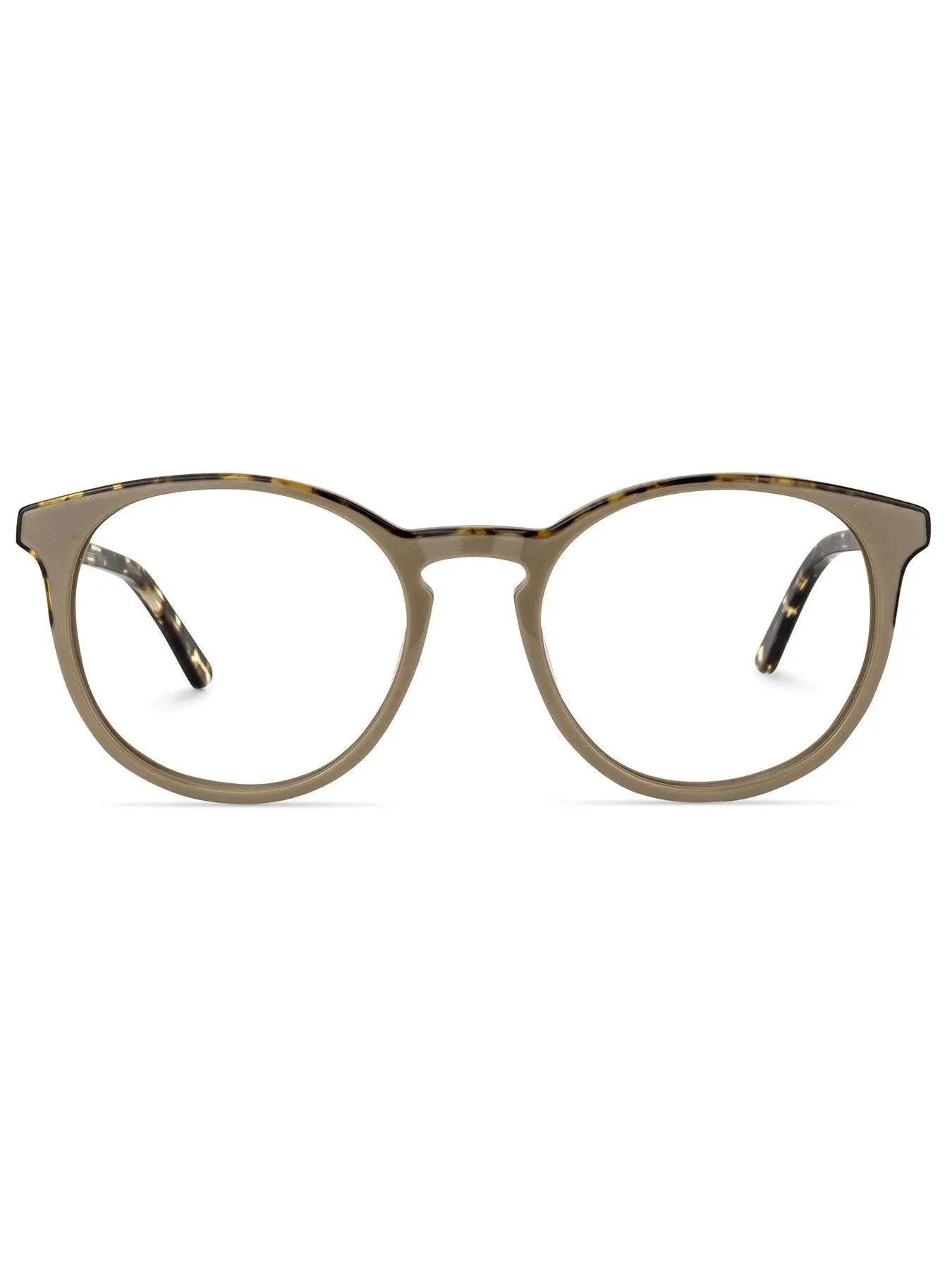 Round Acetate Frames Tan