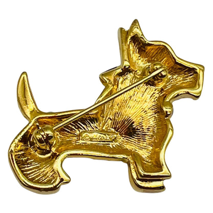 Scottie Brooch Vintage Dog Pin Jewelry Bubble