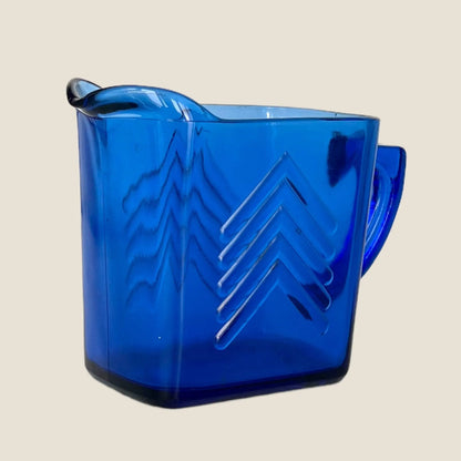 Serve Milk in a Vintage Blue Glass Pitcher Jewelry Bubble