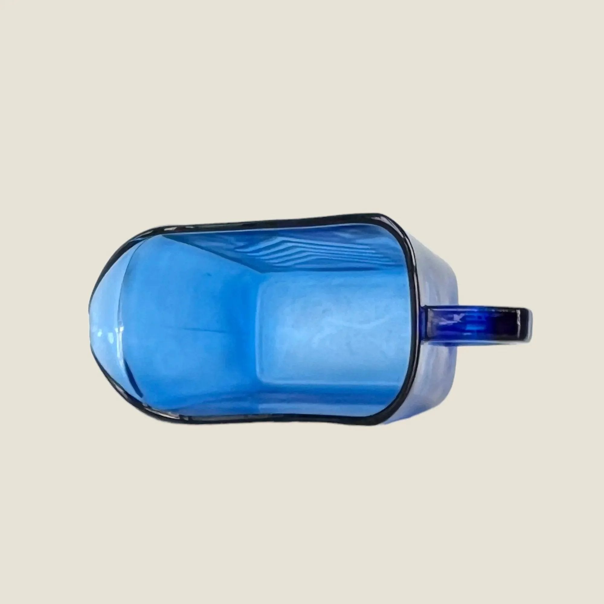 Serve Milk in a Vintage Blue Glass Pitcher