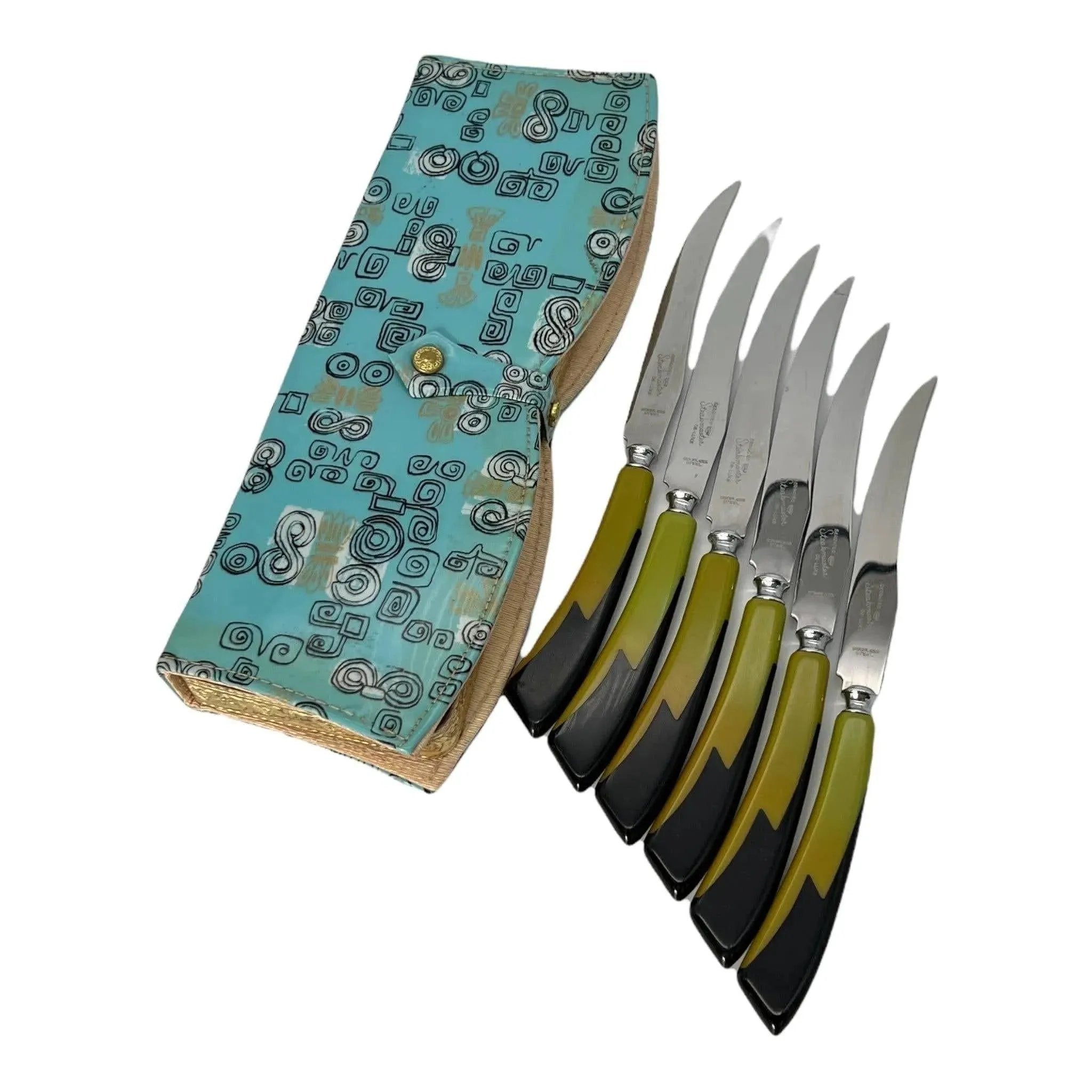 Set of Six Vintage Bakelite Knives