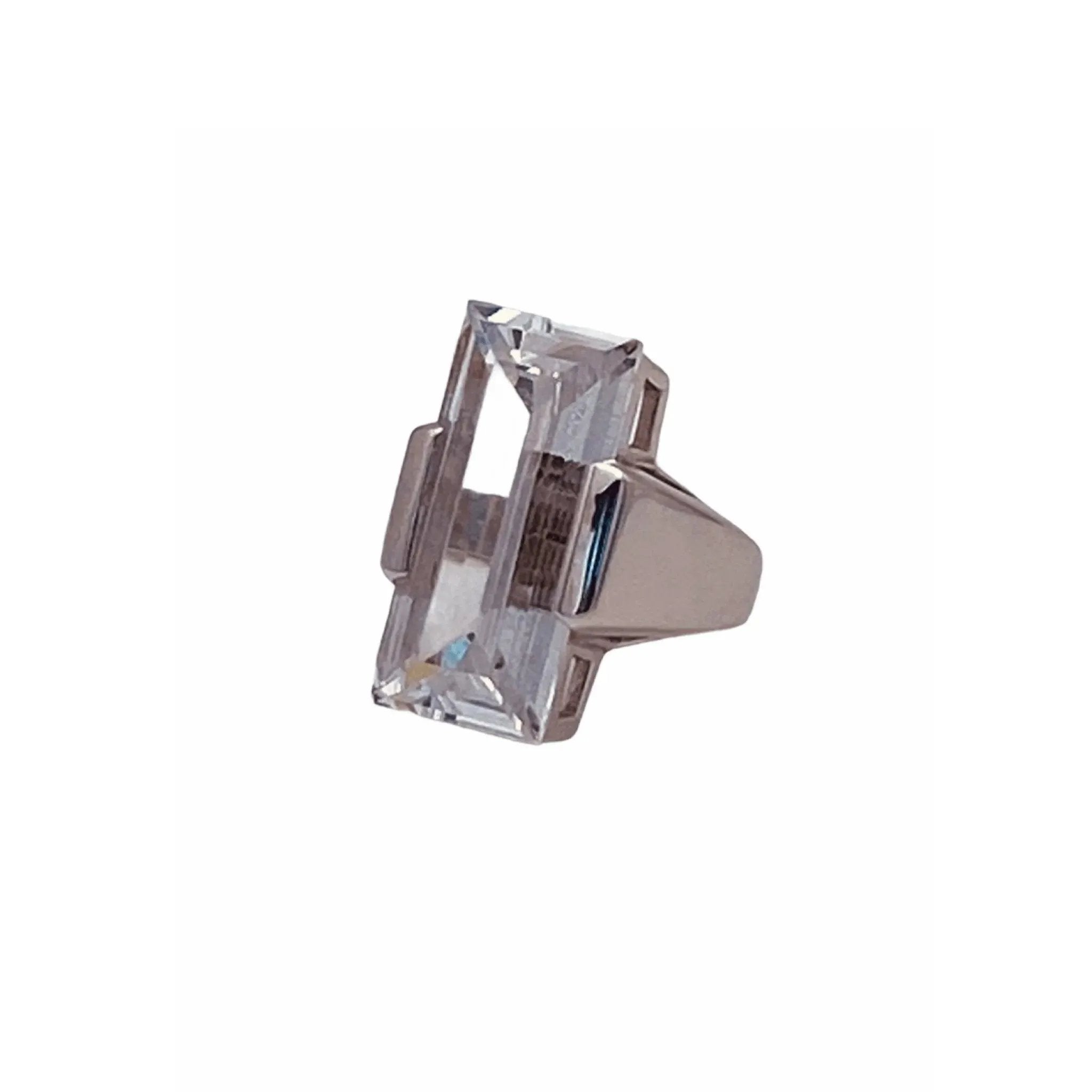 Shop Clear Cubic Zirconia Baguette Cut Fashion Ring