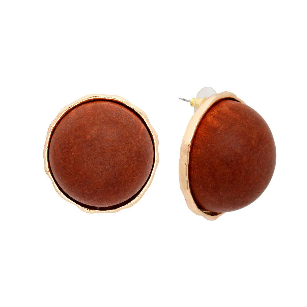 Shop Women's Stud Earrings: Brown Color - Fashion Jewelry Collection Jewelry Bubble