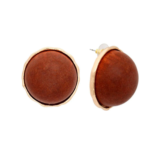 Shop Women's Stud Earrings: Brown Color - Fashion Jewelry Collection Pinktown