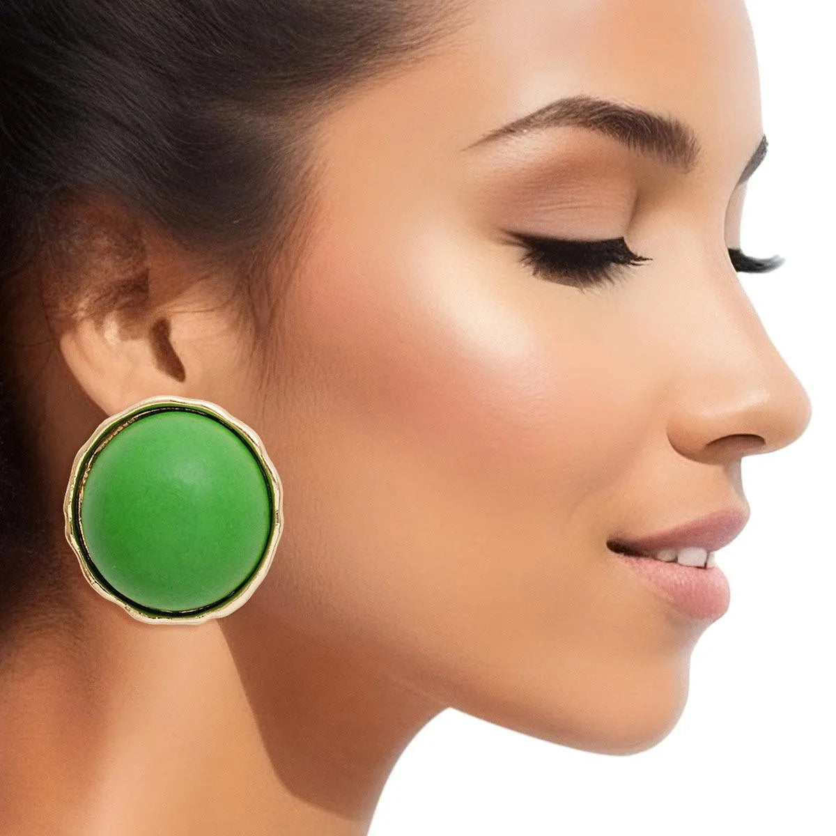 Shop Women's Stud Earrings: Green Color - Fashion Jewelry Collection Jewelry Bubble