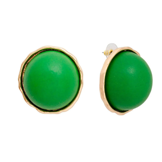 Shop Women's Stud Earrings: Green Color - Fashion Jewelry Collection Pinktown