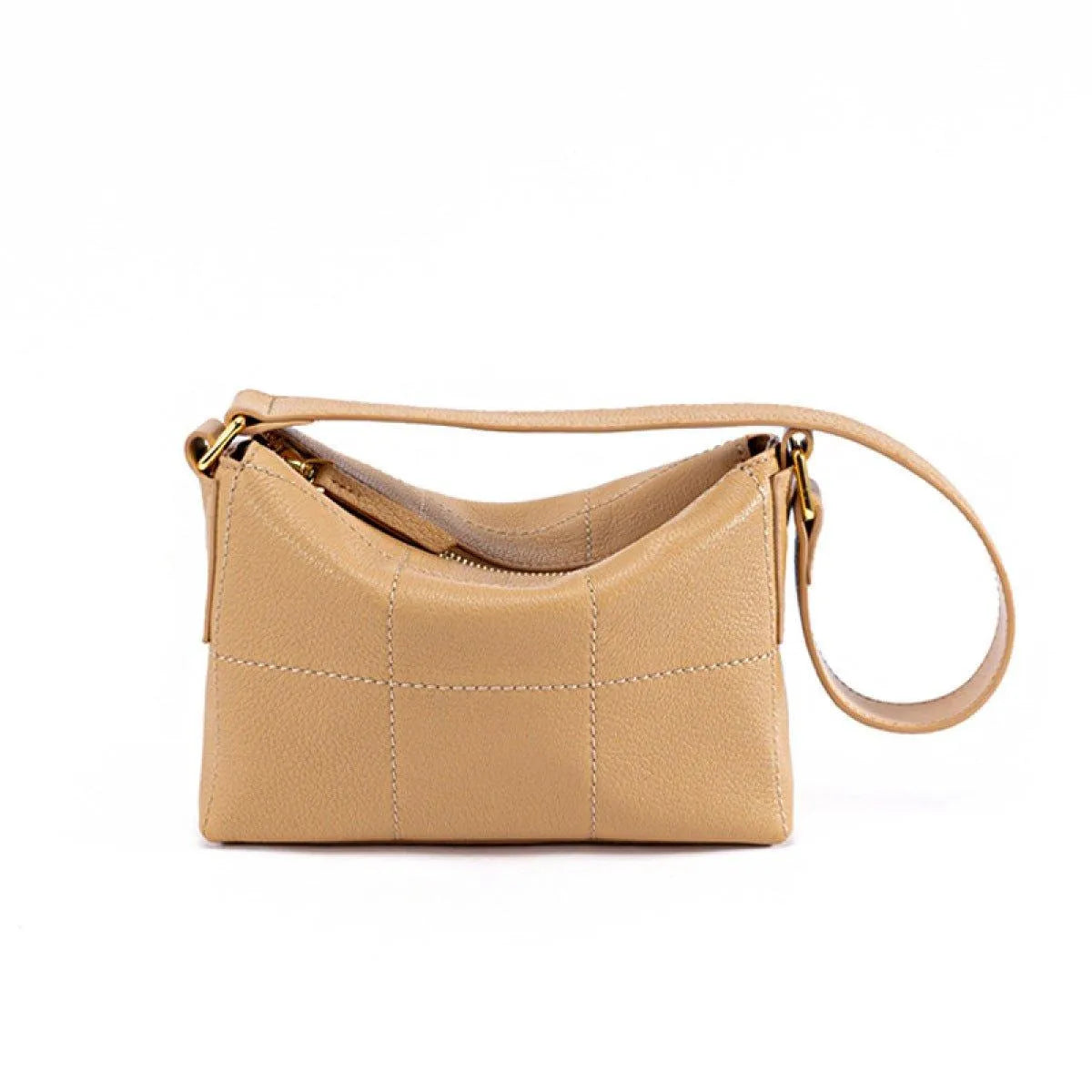 Simple PU Leather Zipper Crossbody Bag Jewelry Bubble