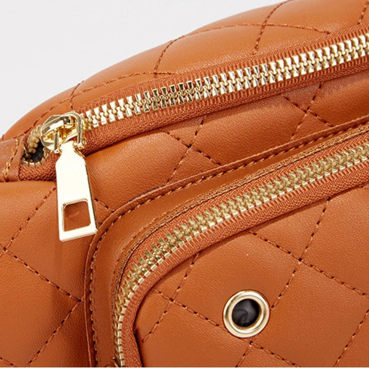 Simple Rhombus Pattern Crossbody Waist Bag Kiwidrop