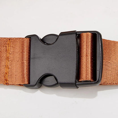 Simple Rhombus Pattern Crossbody Waist Bag Kiwidrop