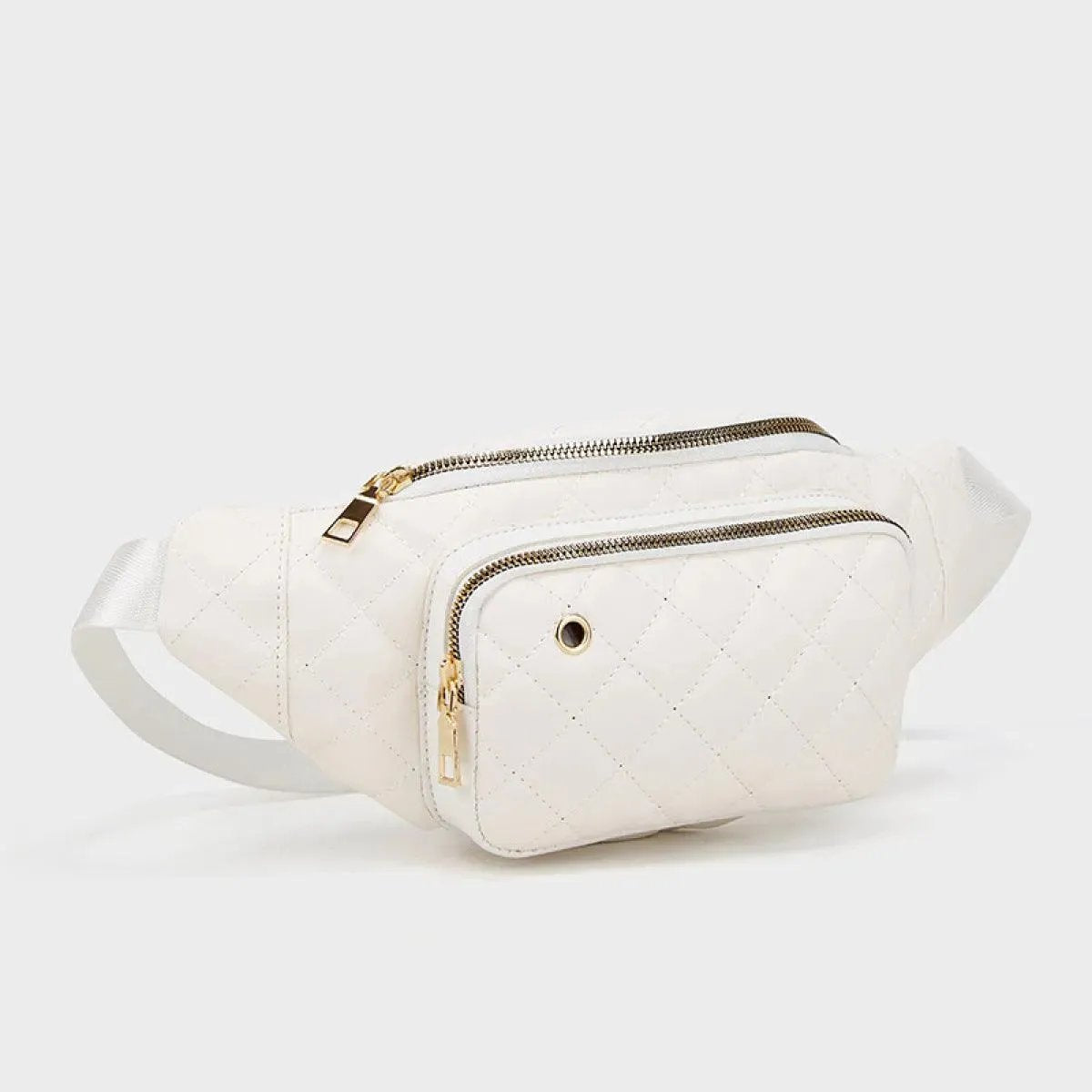 Simple Rhombus Pattern Crossbody Waist Bag