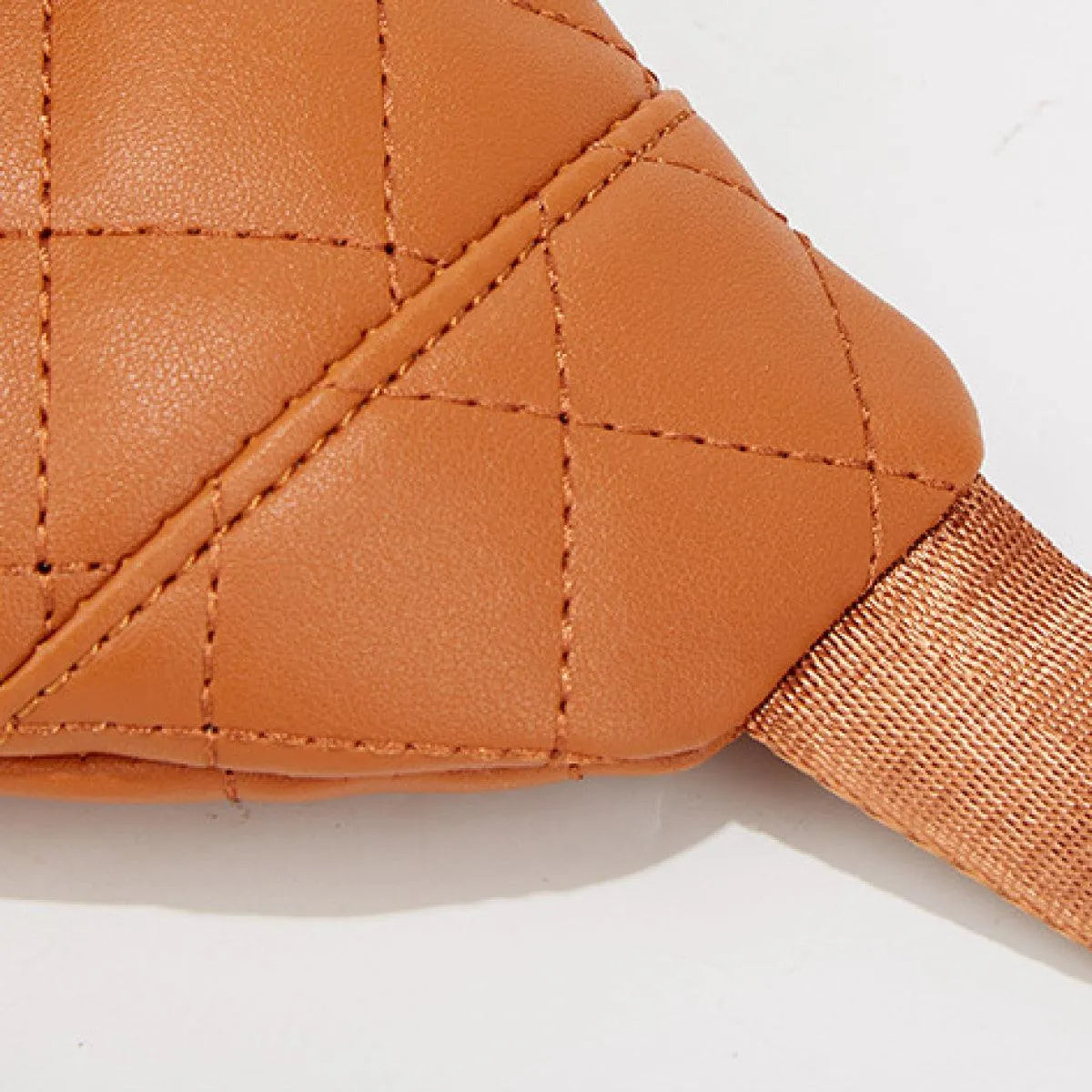 Simple Rhombus Pattern Crossbody Waist Bag Kiwidrop