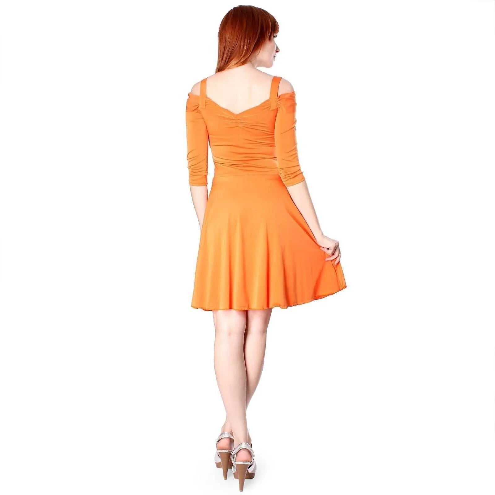 Slip On Short Flattering and Slimming Cocktail Dress Jewelry Bubble