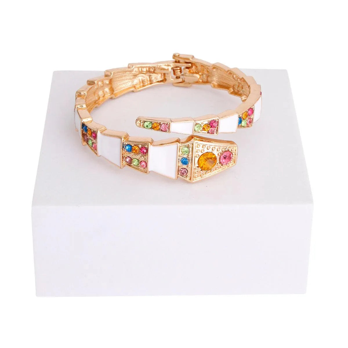 Snake Wrap Cuff Bracelet in Multicolor Jewelry Bubble