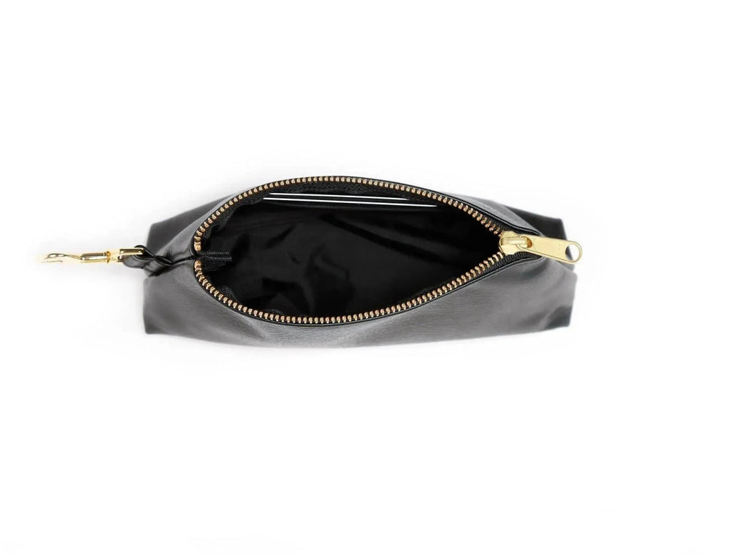Snow Leopard Vegan Leather 2-Piece Wristlet Set