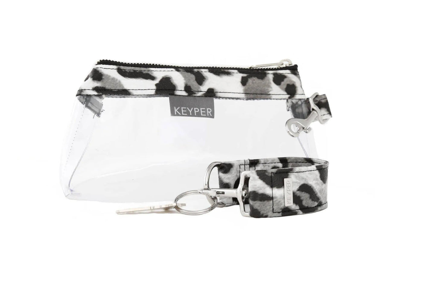 Snow Leopard Vegan Leather 2-Piece Wristlet Set Jewelry Bubble