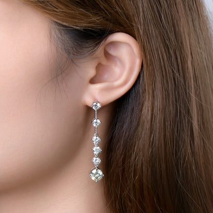 Sparkling Moissanite Drop Earrings Jewelry Bubble