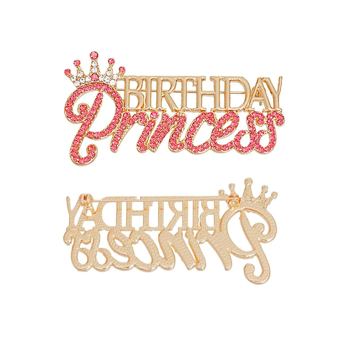 Sparkling Women's Birthday Princess Brooch - Embrace Your Royalty! Jewelry Bubble