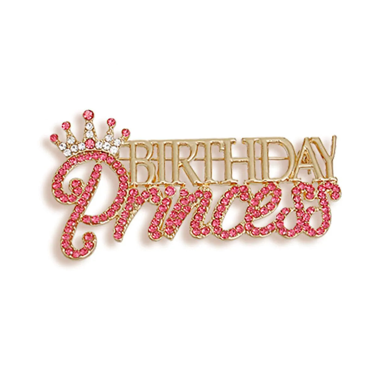 Sparkling Women's Birthday Princess Brooch - Embrace Your Royalty! Jewelry Bubble