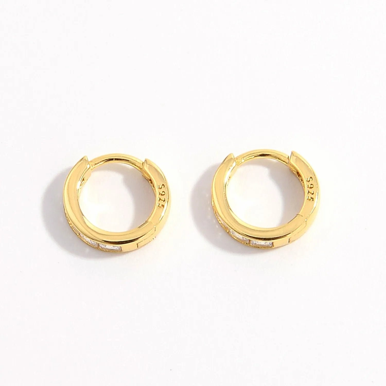 Sparkly Cubic Zirconia Huggie Hoops: Elevate Your Ear Game
