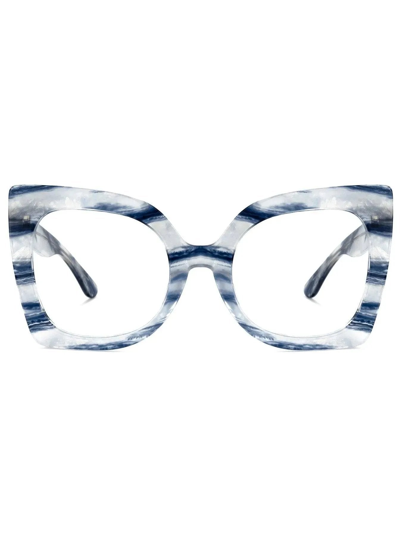 Square Acetate Frames Blue
