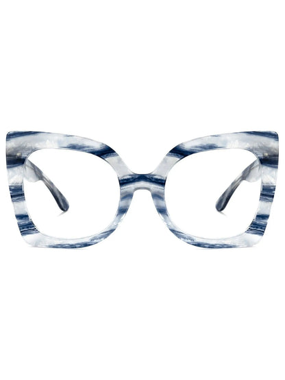 Square Acetate Frames Blue Jewelry Bubble