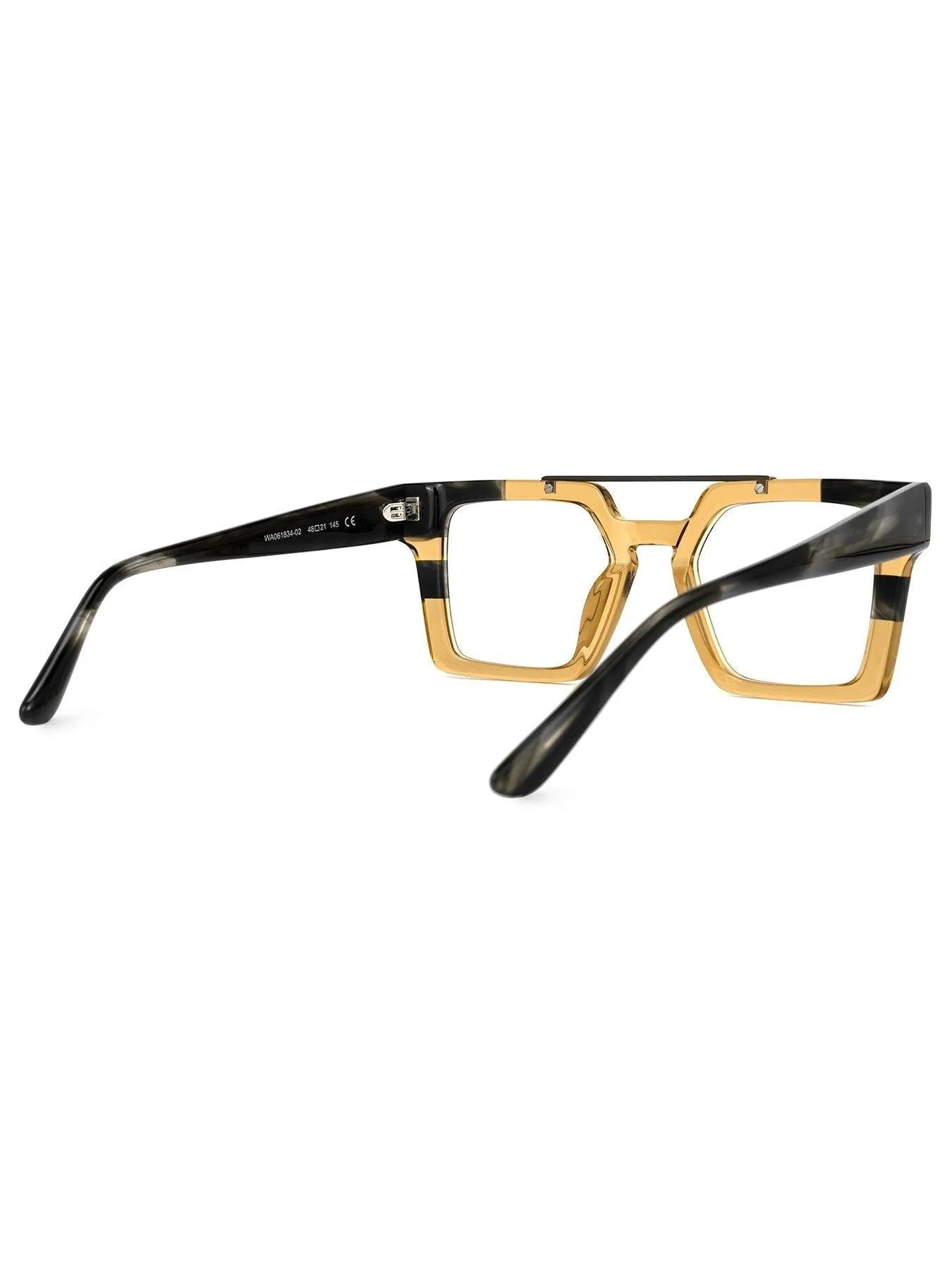 Square Contradiction Acetate Eyewear Frames Jewelry Bubble