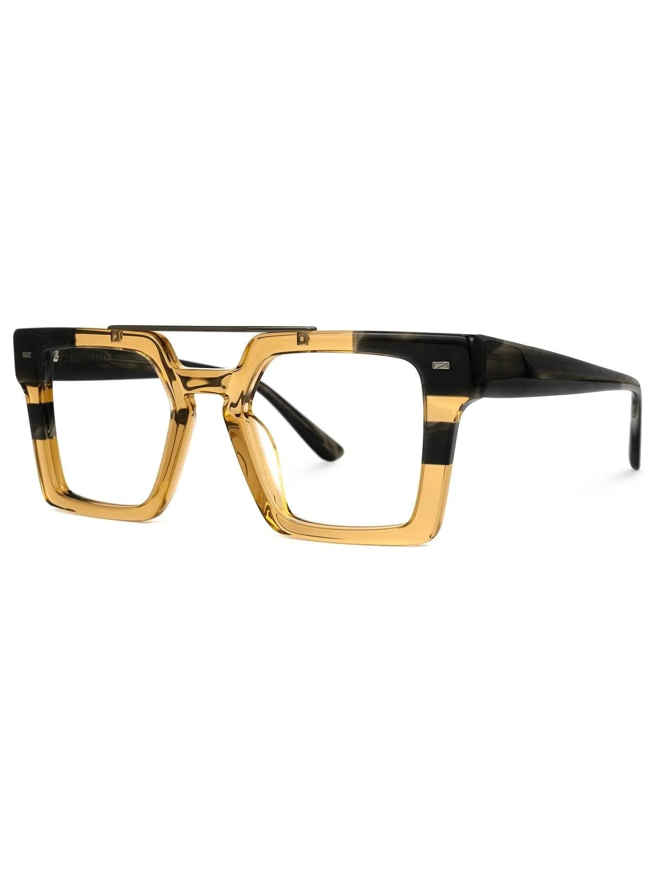 Square Contradiction Acetate Eyewear Frames Jewelry Bubble