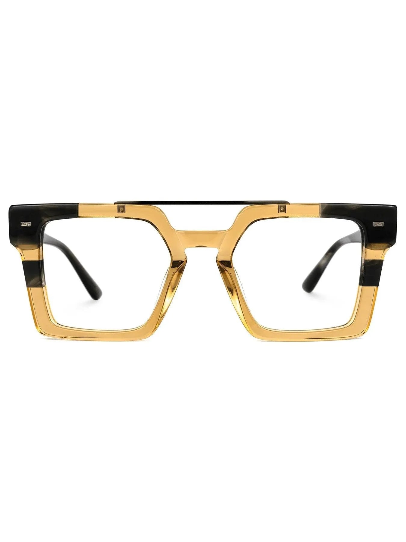 Square Contradiction Acetate Eyewear Frames Jewelry Bubble