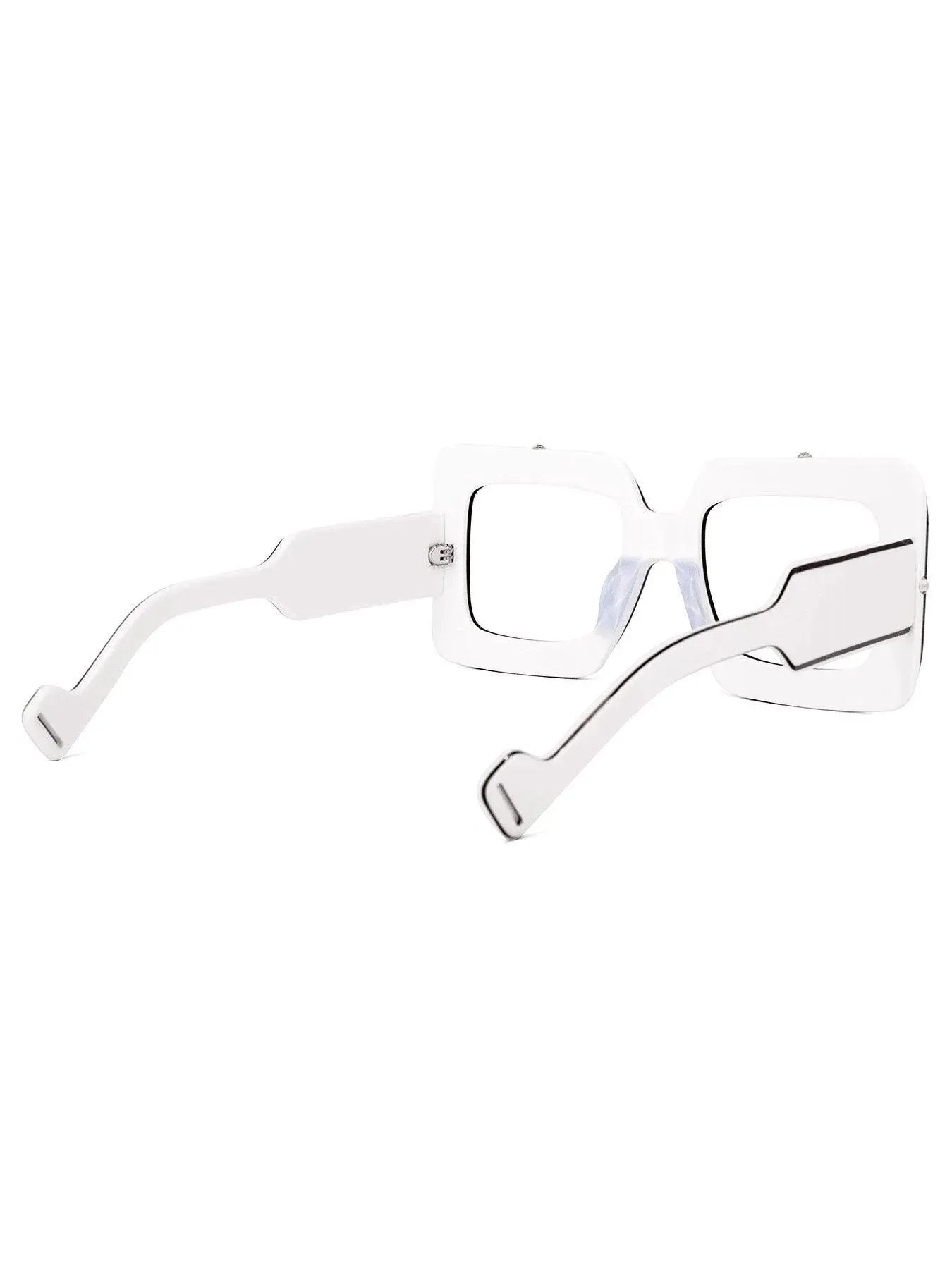 Square Eyewear Frame Perfectly Clear Style