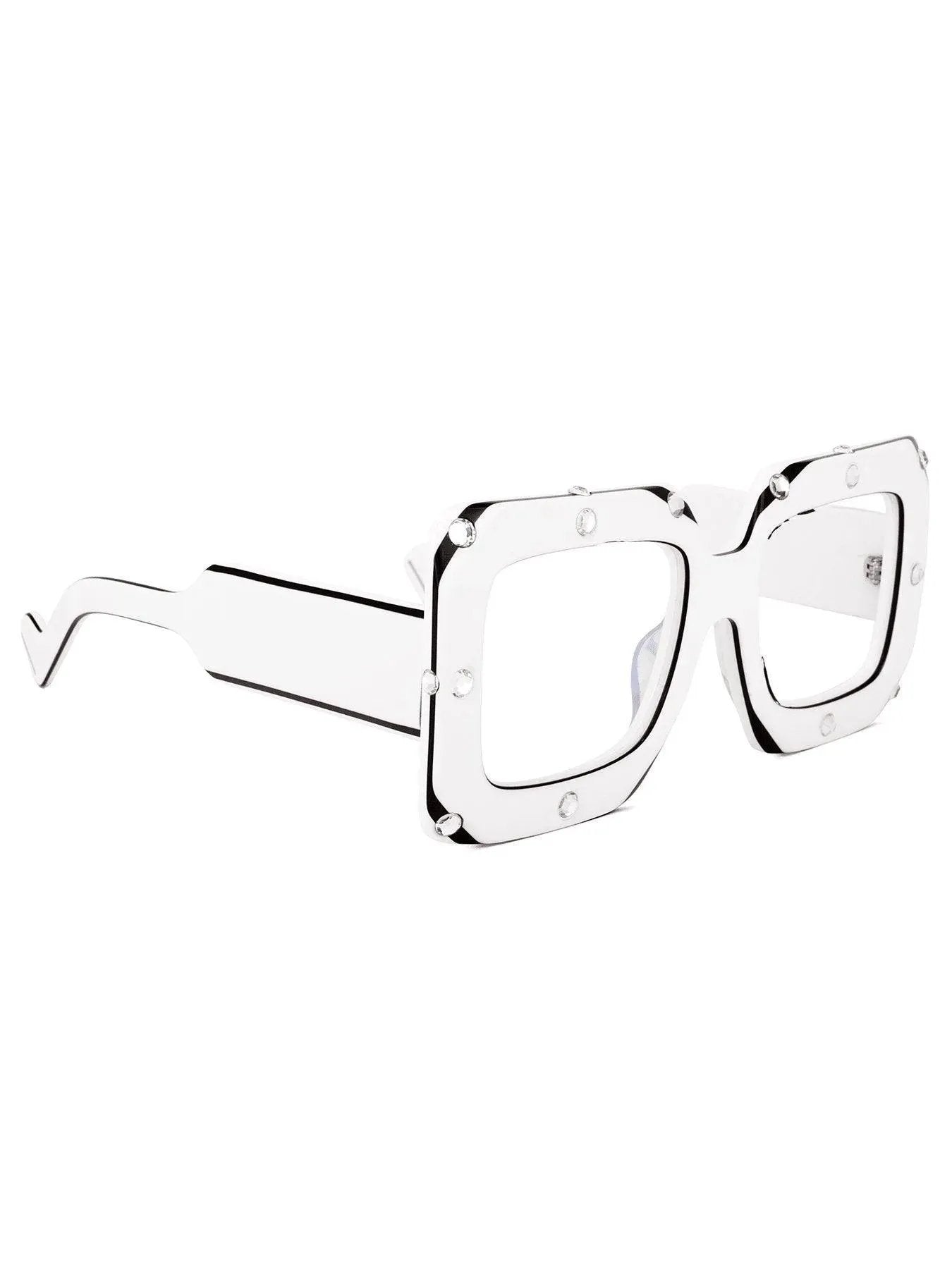 Square Eyewear Frame Perfectly Clear Style
