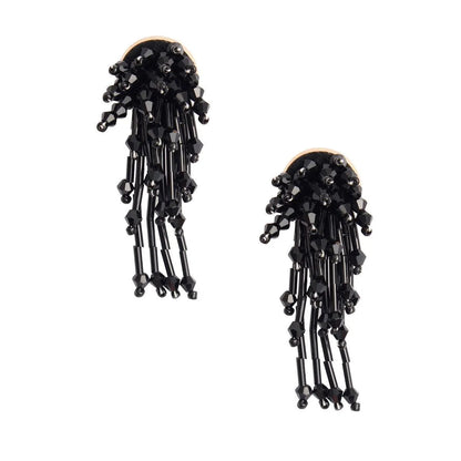 Stunning Black Waterfall Earrings - Must-Have Drop Style Accessory Jewelry Bubble