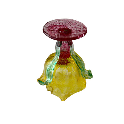 Stunning Blown Glass Art Vintage Flower Sculpture - Shop Now! Jewelry Bubble