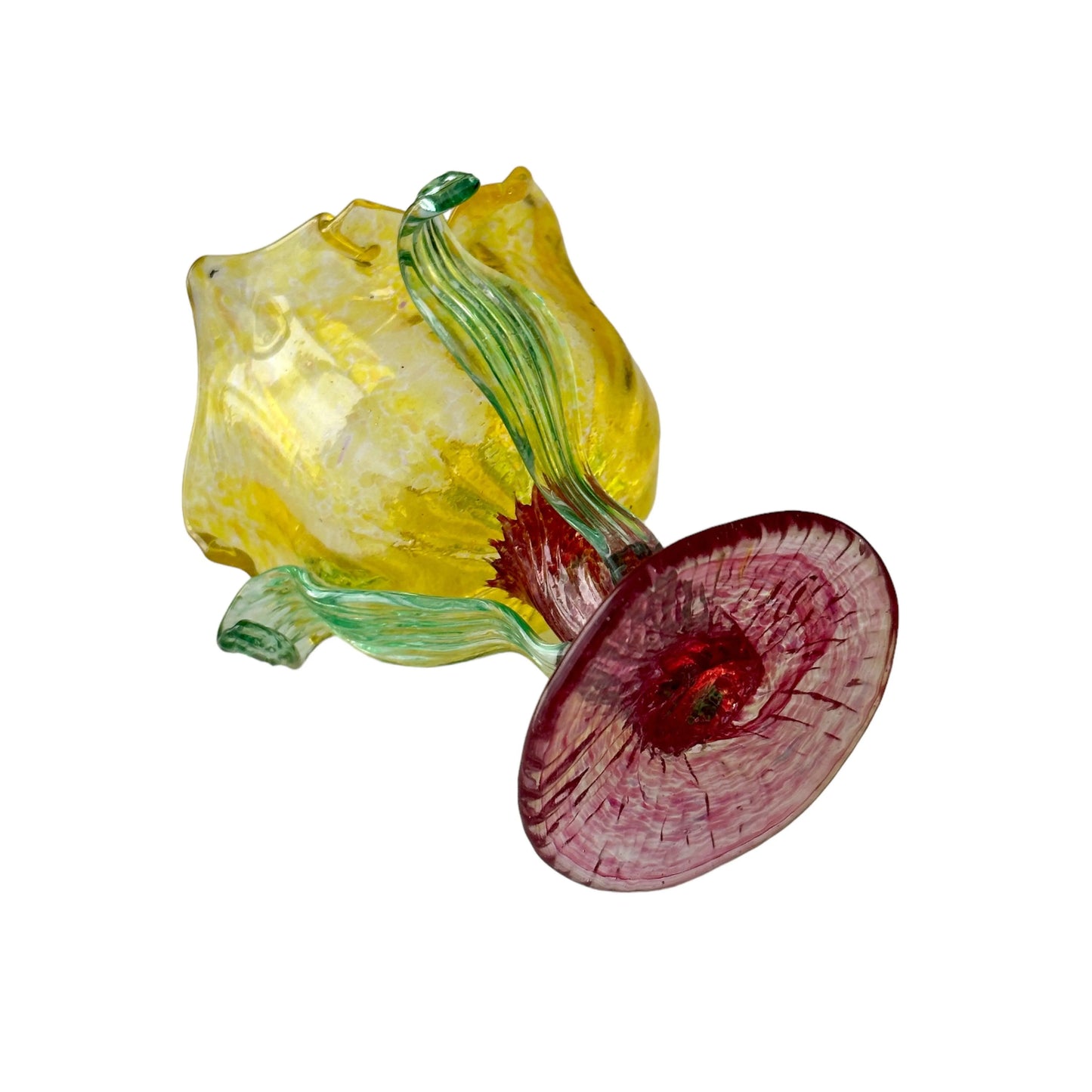 Stunning Blown Glass Art Vintage Flower Sculpture - Shop Now! Jewelry Bubble