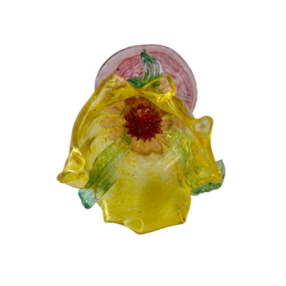 Stunning Blown Glass Art Vintage Flower Sculpture - Shop Now! Jewelry Bubble