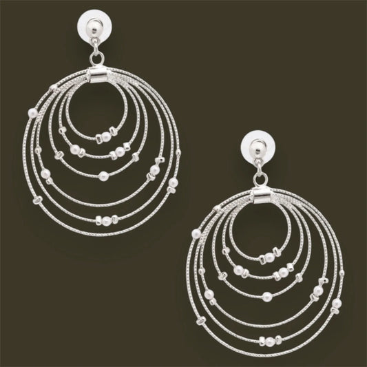 Stunning Concentric-Circle Earrings Jewelry Bubble