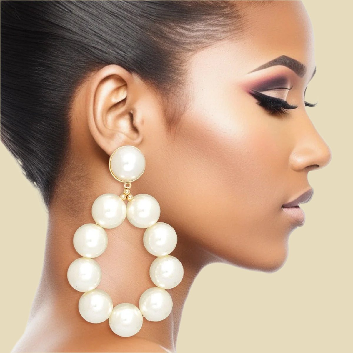 Stunning Pearl Teardrop Earrings Jewelry Bubble